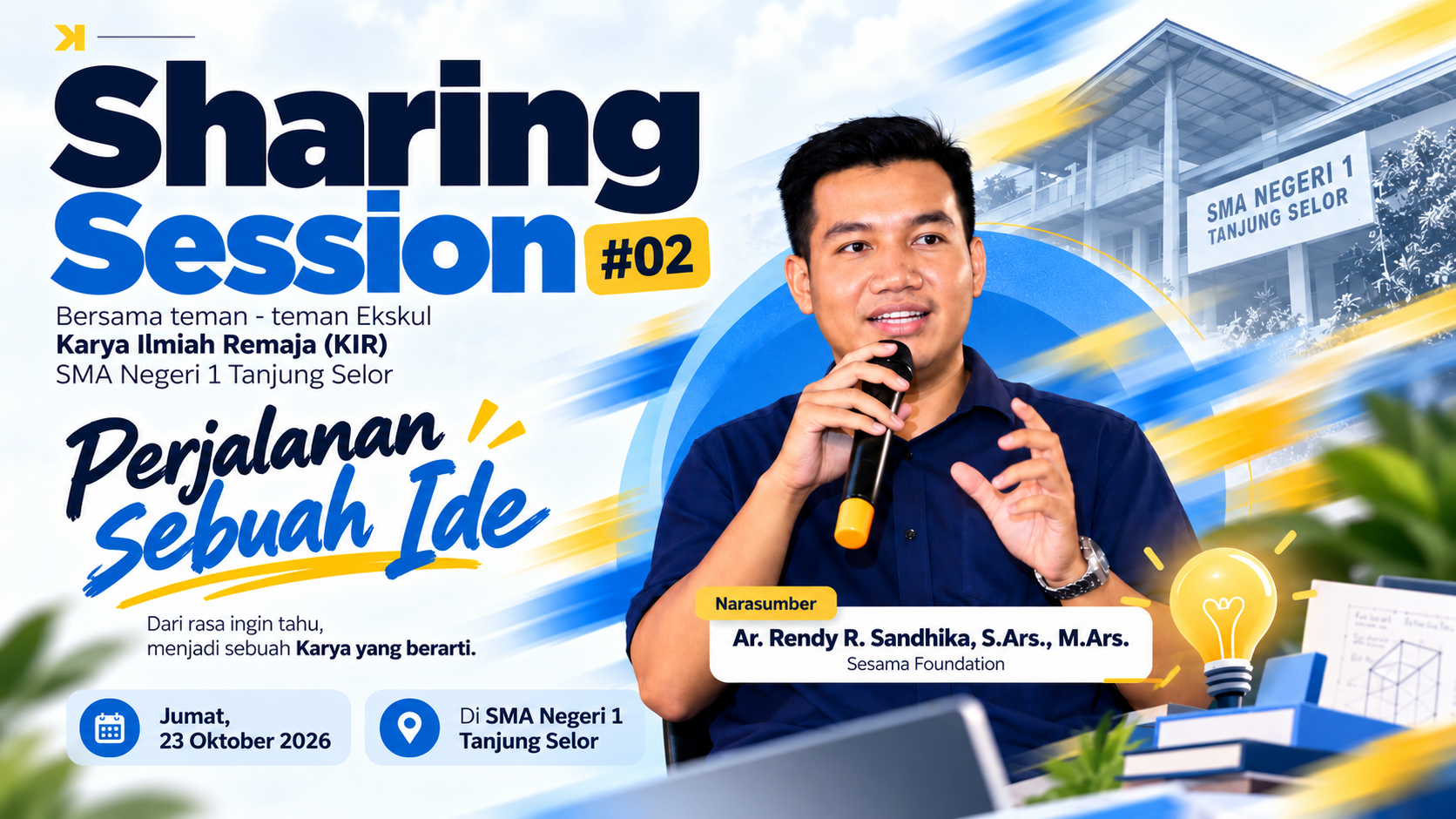 Sharing Session 02 - Perjalanan Sebuah Ide bersama KIR SMA Negeri 1 Tanjung Selor